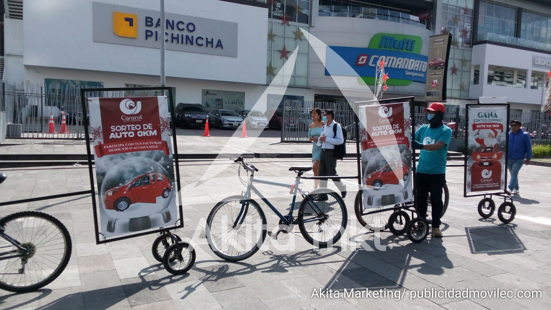 Publicidad móvil, Centro comercial Caracol, un espacio para visitar en Quito